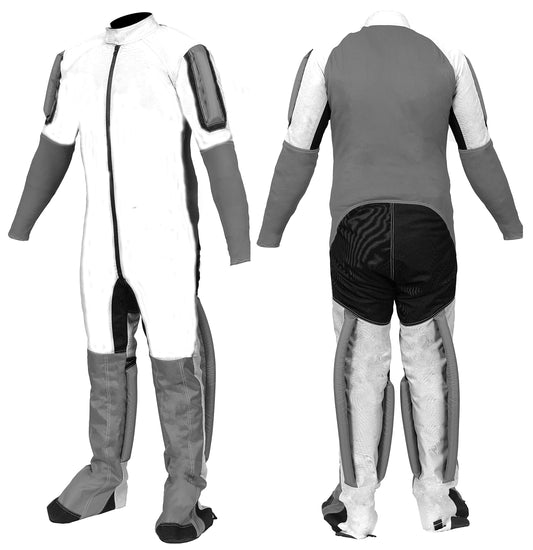 Skydiving White grey and Black color Formation Suit  RW-02
