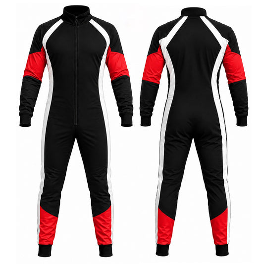 Skyex Skydiving Black Red and white Suit