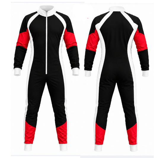Skyex Skydiving Freefly Black red and white Jumpsuit