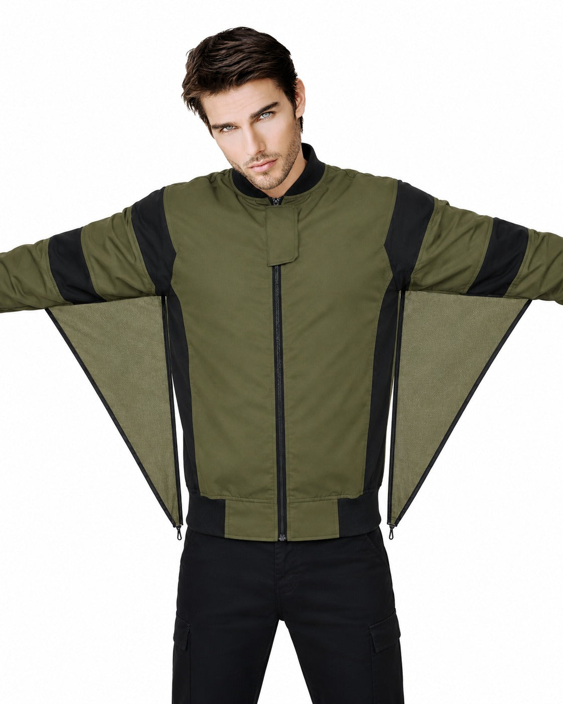 Skyex Skydiving  Olive Green Color Camera jacket nd-027
