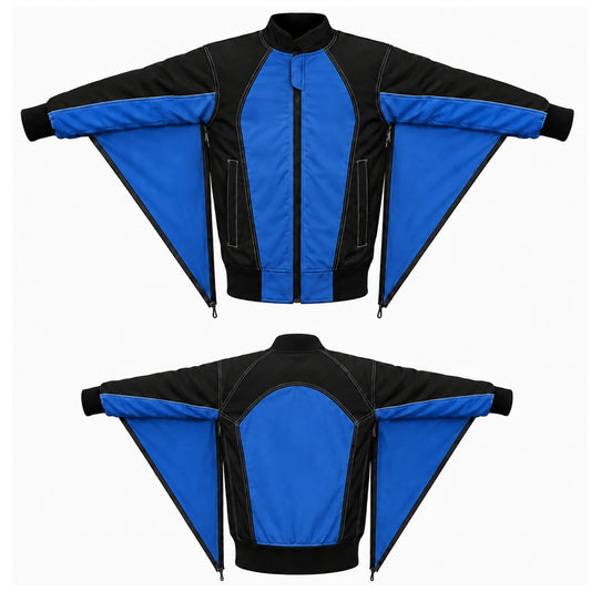 Skyex Skydiving Blue and Black Color Camera jacket nd-032