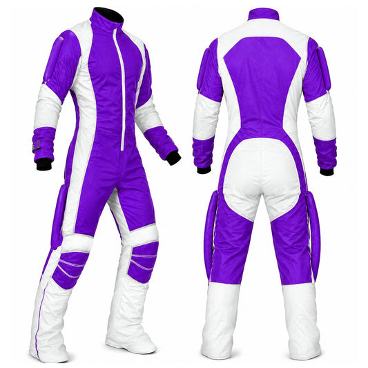 Skyex Skydiving purple and white Formation Suit ND-01