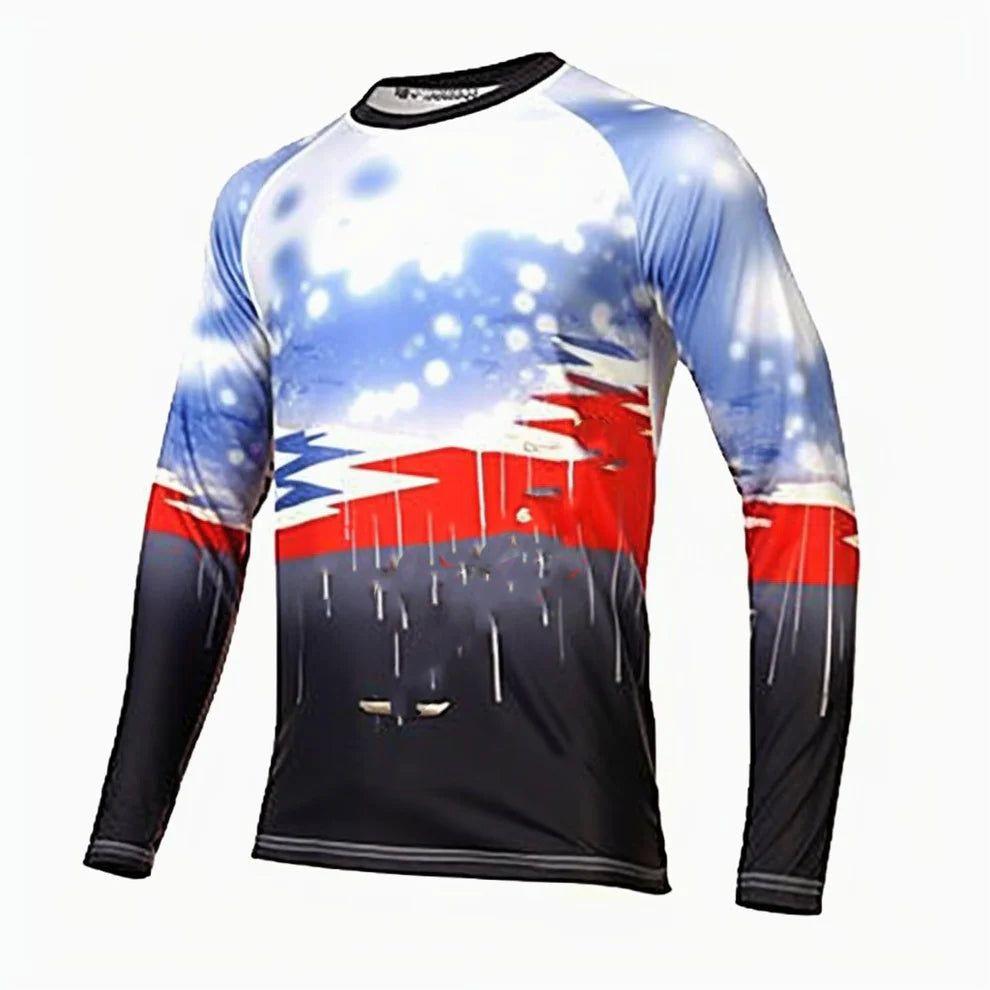 Skydiving sublimation printed jersey-030