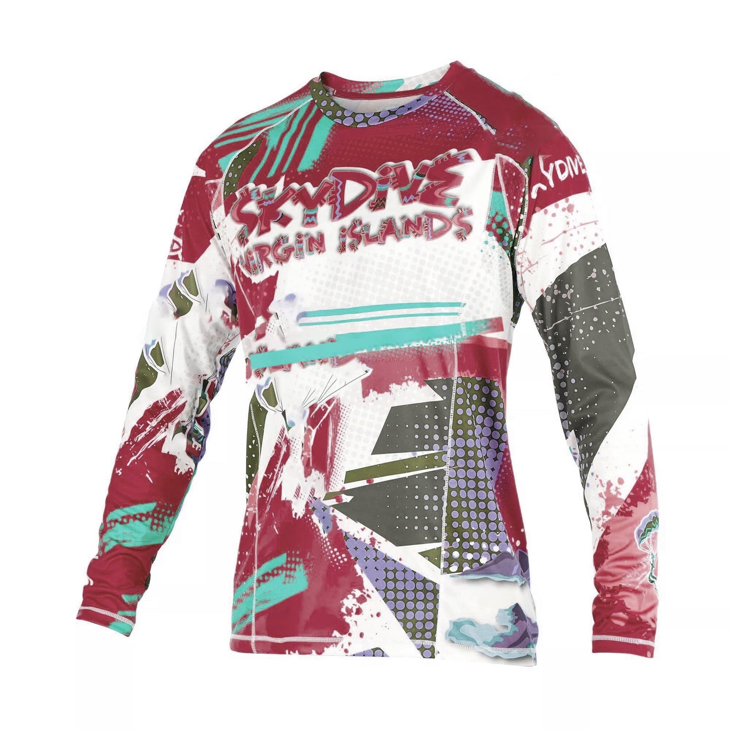 Skydiving sublimation printed jersey-020