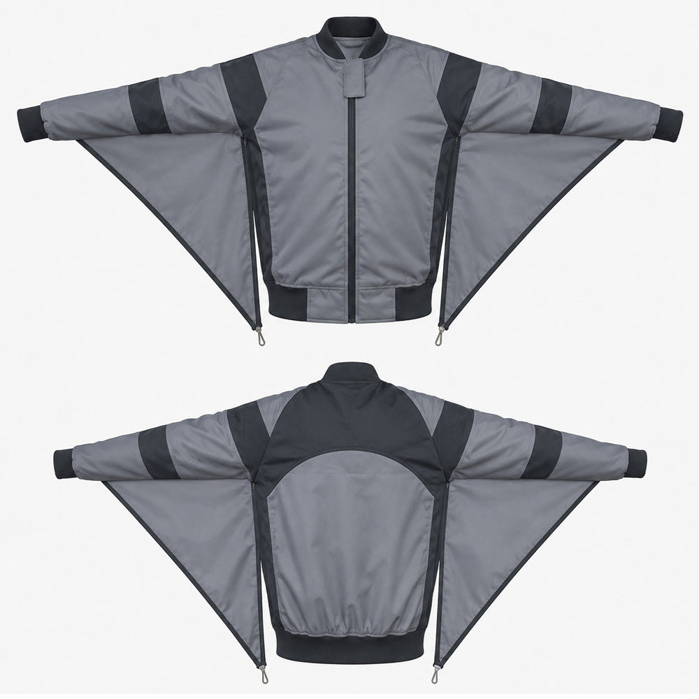 Skydiving Camera Grey and black jacket nd-010