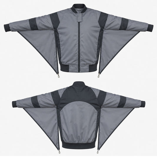 Skydiving Camera Grey and black jacket nd-010