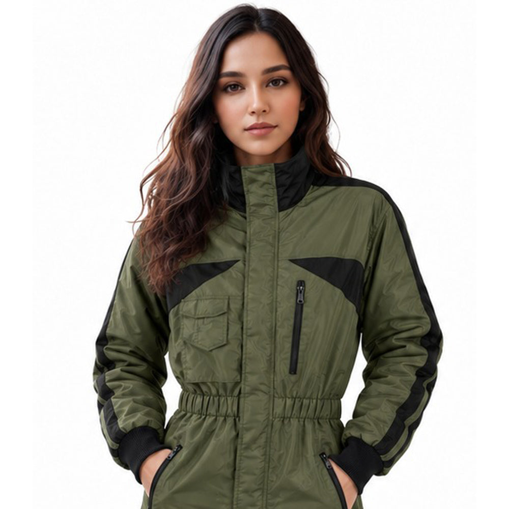 Paragliding olive green and black Suit De-02