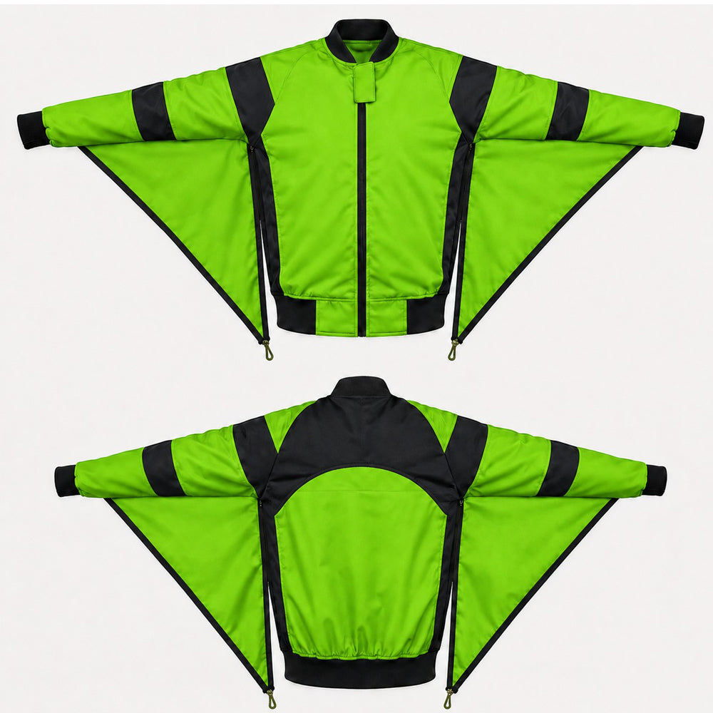 Skydiving Parrot and  black Camera jacket nd-044