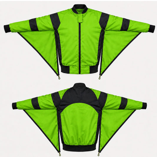 Skydiving Parrot and  black Camera jacket nd-044