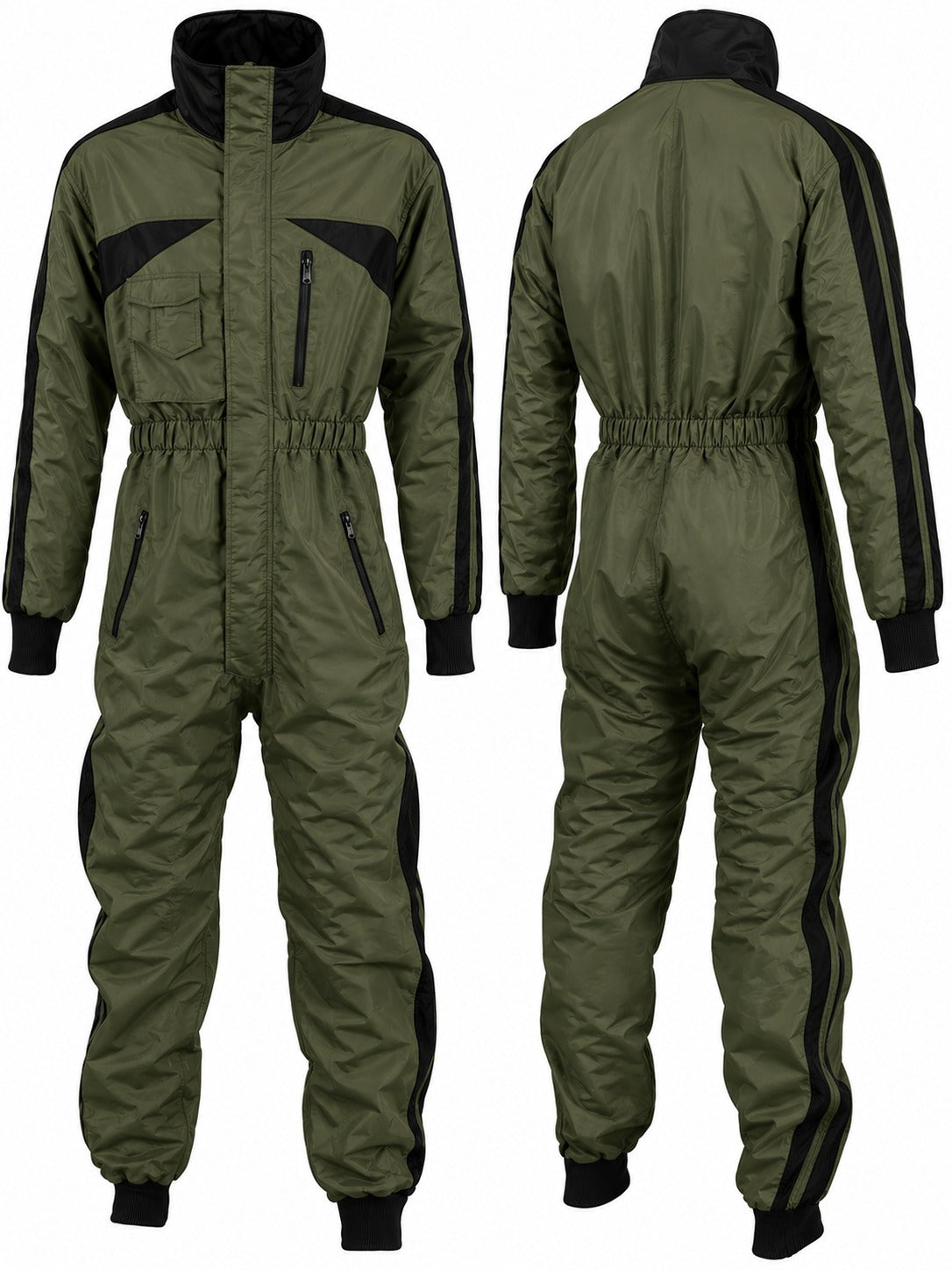 Paragliding olive green and black Suit De-02