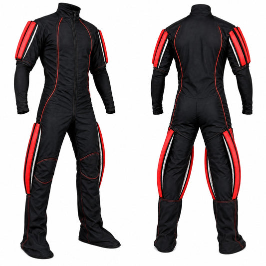 Skyex Skydiving red and black Formation Suit RW-016