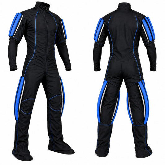 Skyex Skydiving black and blue color Formation Suit RW-02