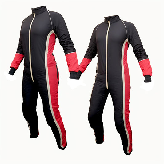 Freely Skydiving Black red and white Suit