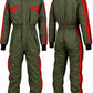 Paragliding olive green and red Suit De-02