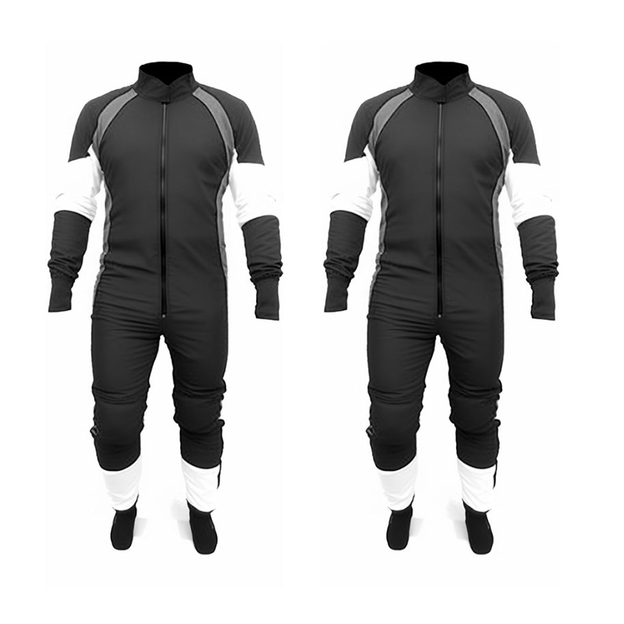 Freely Skydiving Suit  Black Grey and white