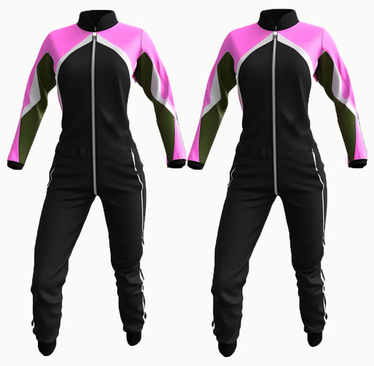 Premium Design Black and Pink Skydiving Women Suit-09