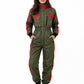Paragliding olive green and red Suit De-02