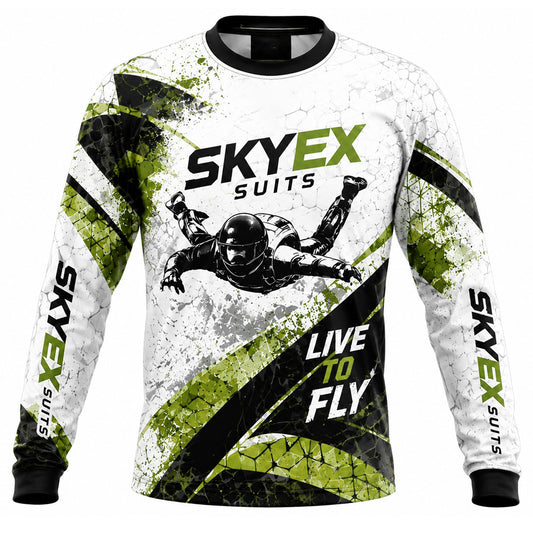 Skydiving sublimation printed jersey-025
