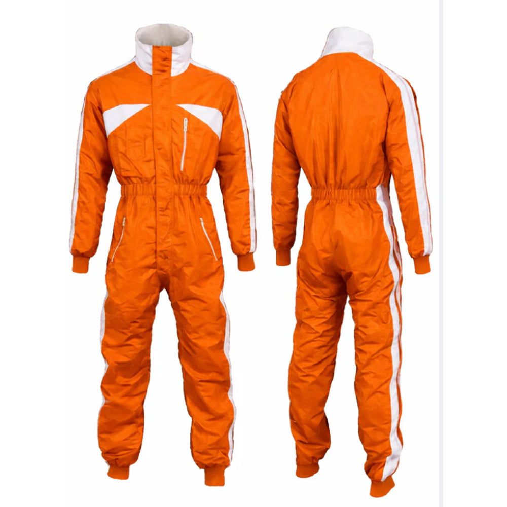 Paragliding Orange and white Suit De-01