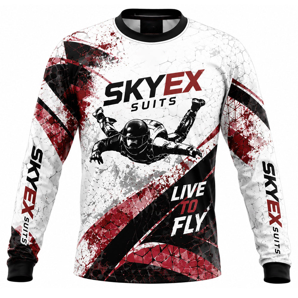 Skydiving sublimation printed jersey-015