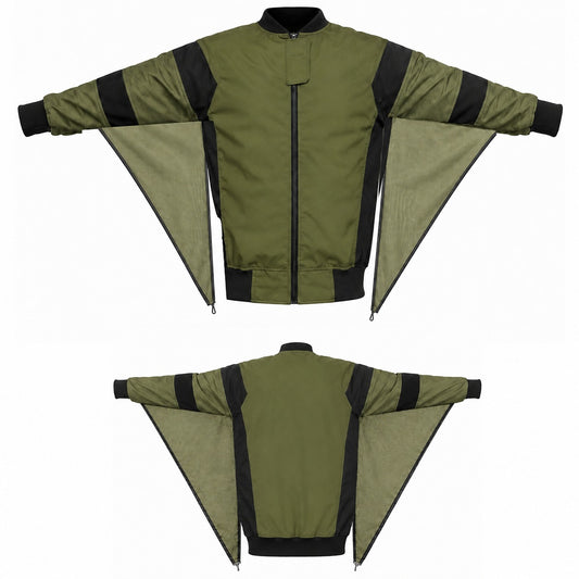 Skyex Skydiving  Olive Green Color Camera jacket nd-027