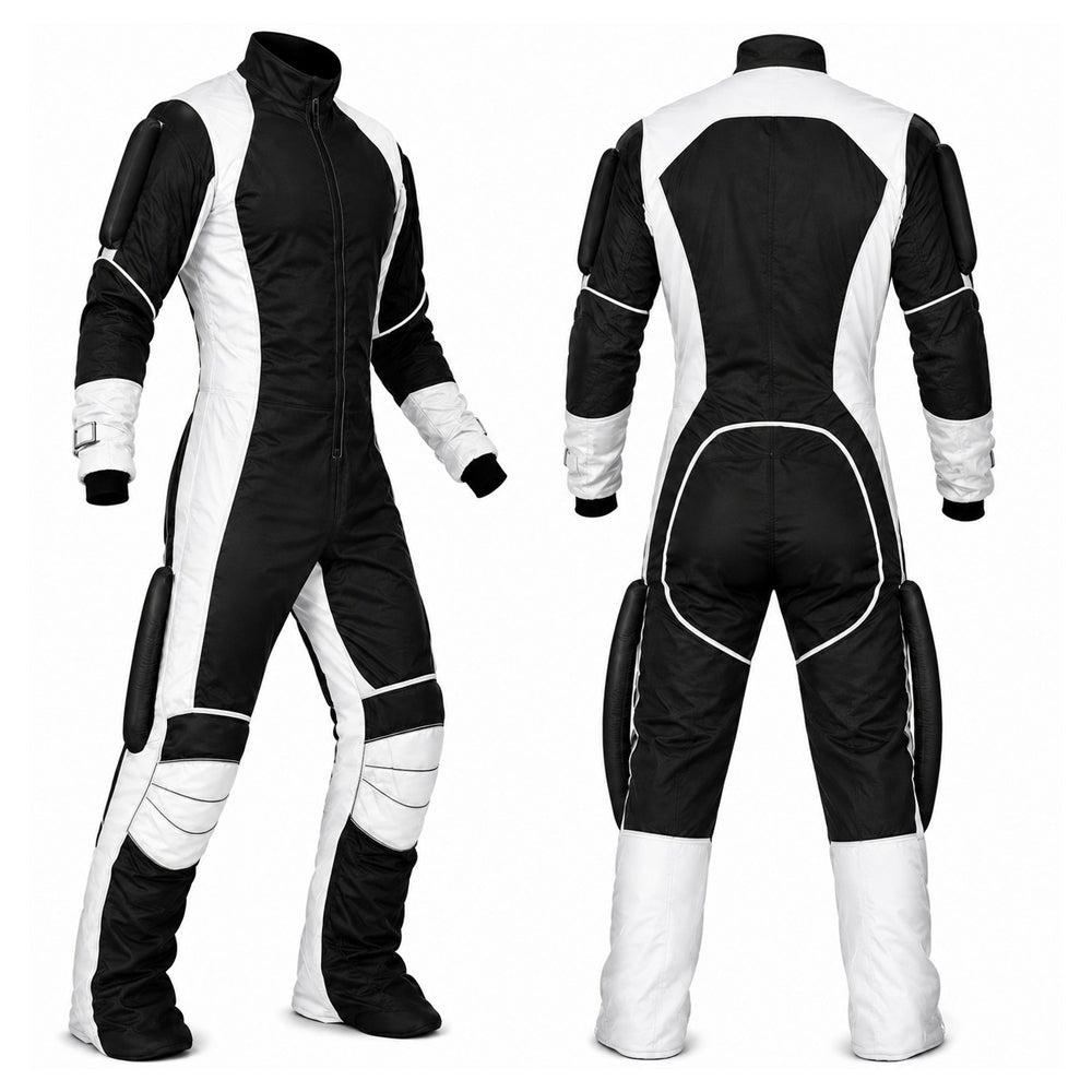 Skyex Skydiving black and white Formation Suit ND-03