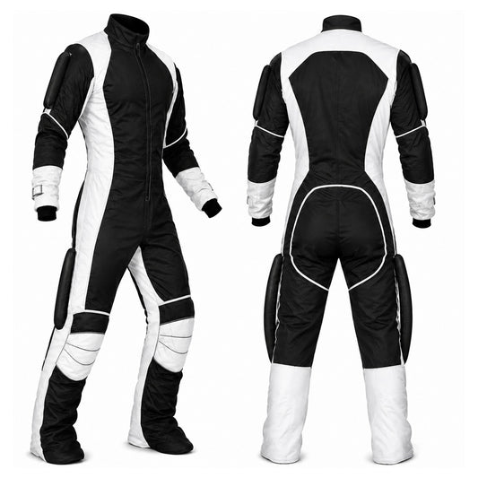 Skyex Skydiving black and white Formation Suit ND-03