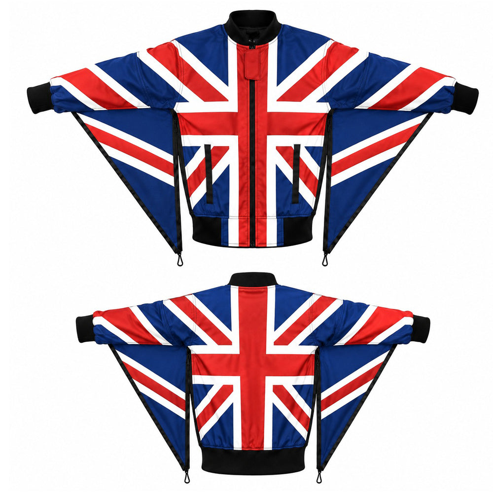 UK Flag Skydiving Camera jacket nd-042