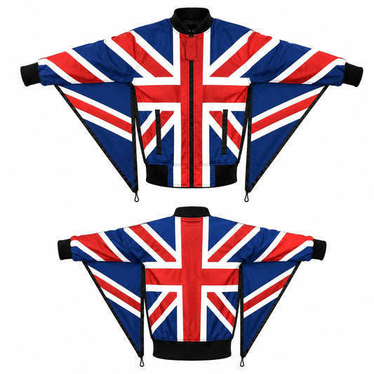 UK Flag Skydiving Camera jacket nd-042