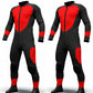 Freely Skydiving  Black and  Red Suit