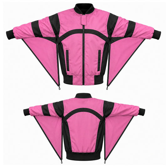 Skydiving Pink and black Color Camera jacket nd-040