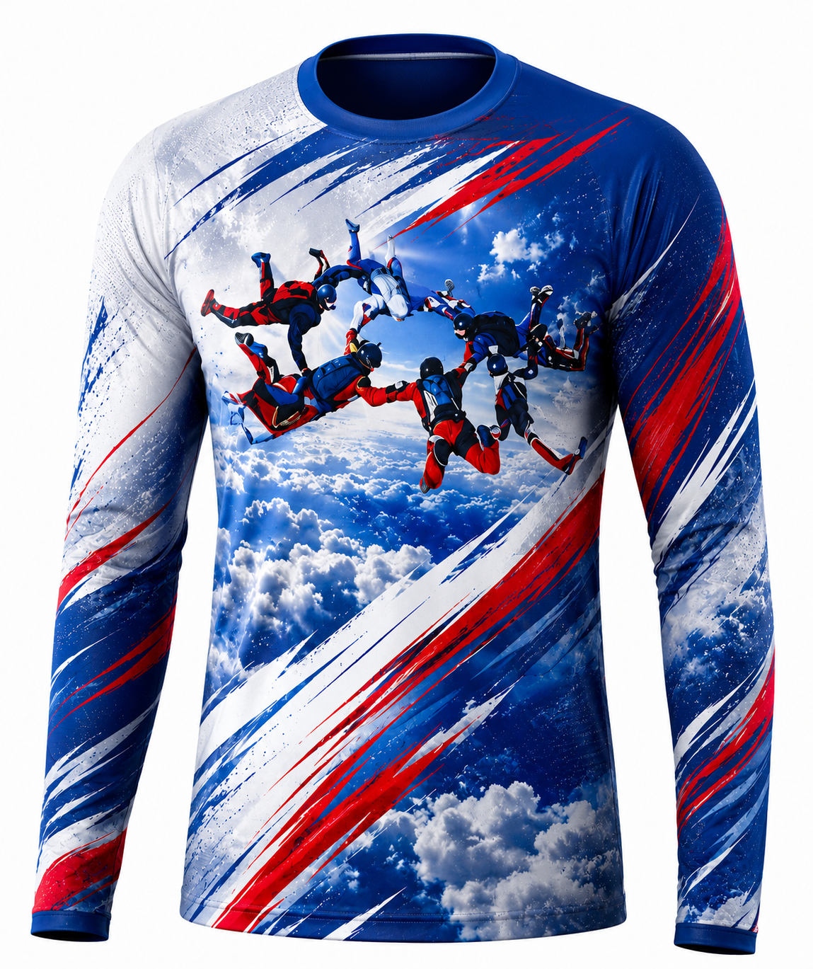 Skydiving sublimation printed jersey-0302