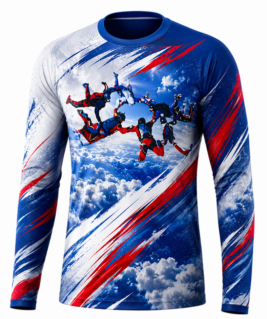 Skydiving sublimation printed jersey-0302