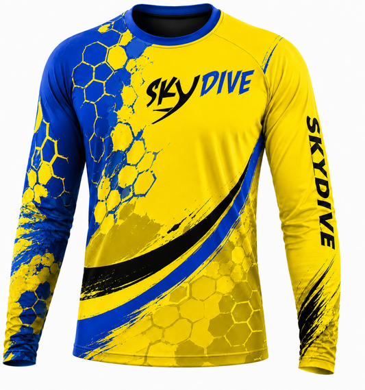 Skydiving sublimation printed jersey-048