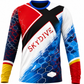 Skydiving sublimation printed jersey-050