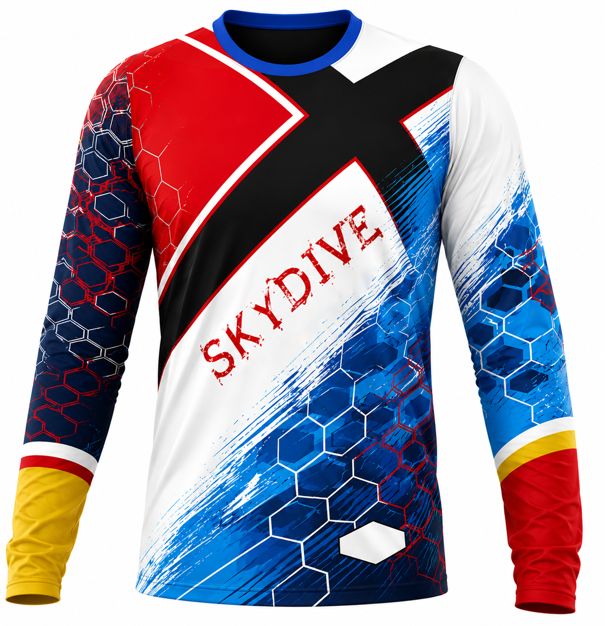 Skydiving sublimation printed jersey-050