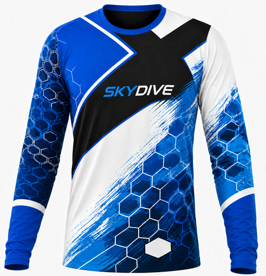 Skydiving sublimation printed jersey-051