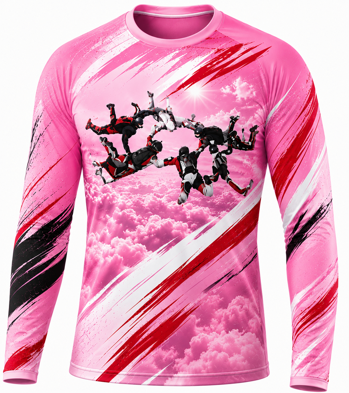 Skydiving sublimation printed jersey-017