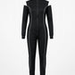 Professional Style Black White Lycra Skydiving Suit – Stretch Fit Design