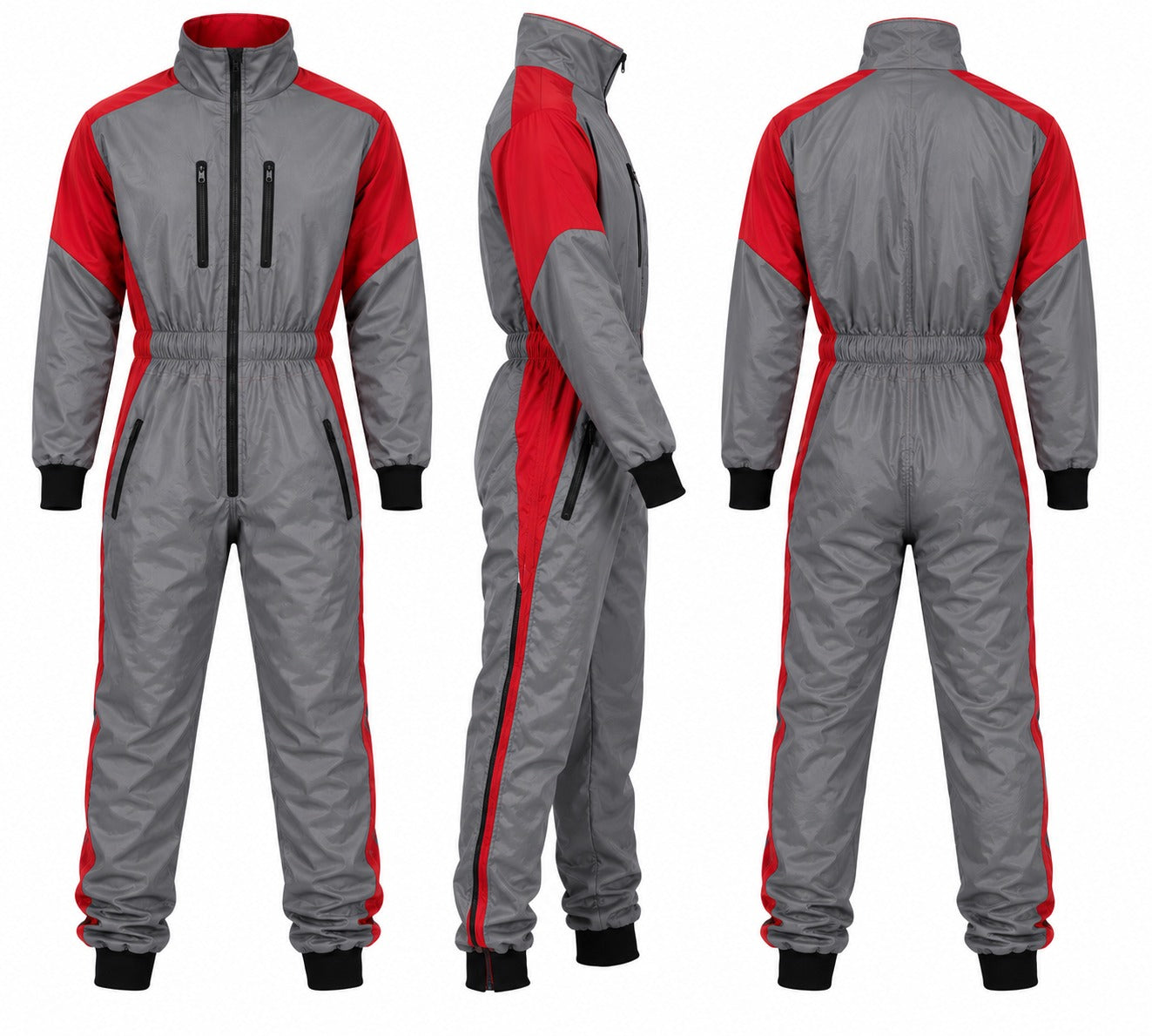 Unique Paragliding Suit/ De-04 Black zips (skyex suit)