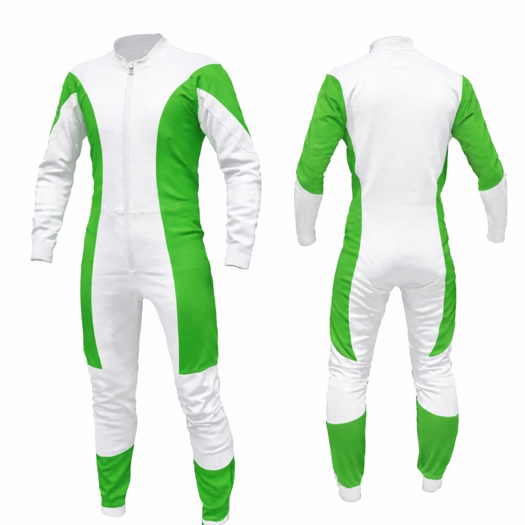 Freefly Skydiving Suit white and  Green SE-06