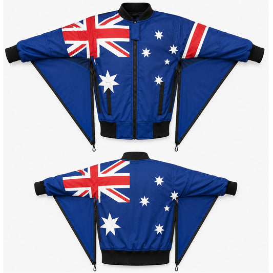 AUS Flag Skydiving Camera Jacket -02 (skyex suits)