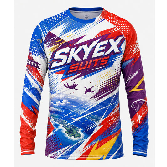 Skydiving sublimation printed jersey-033