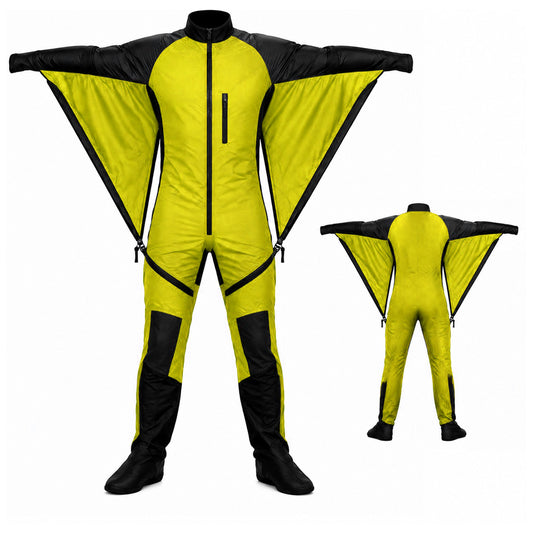 Skyex Skydiving yellow and black Camera Suit CS-010