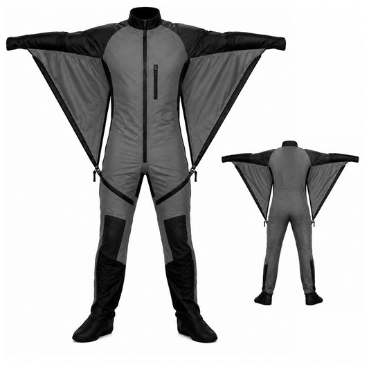 Skyex Skydiving Grey and black Camera Suit CS-04