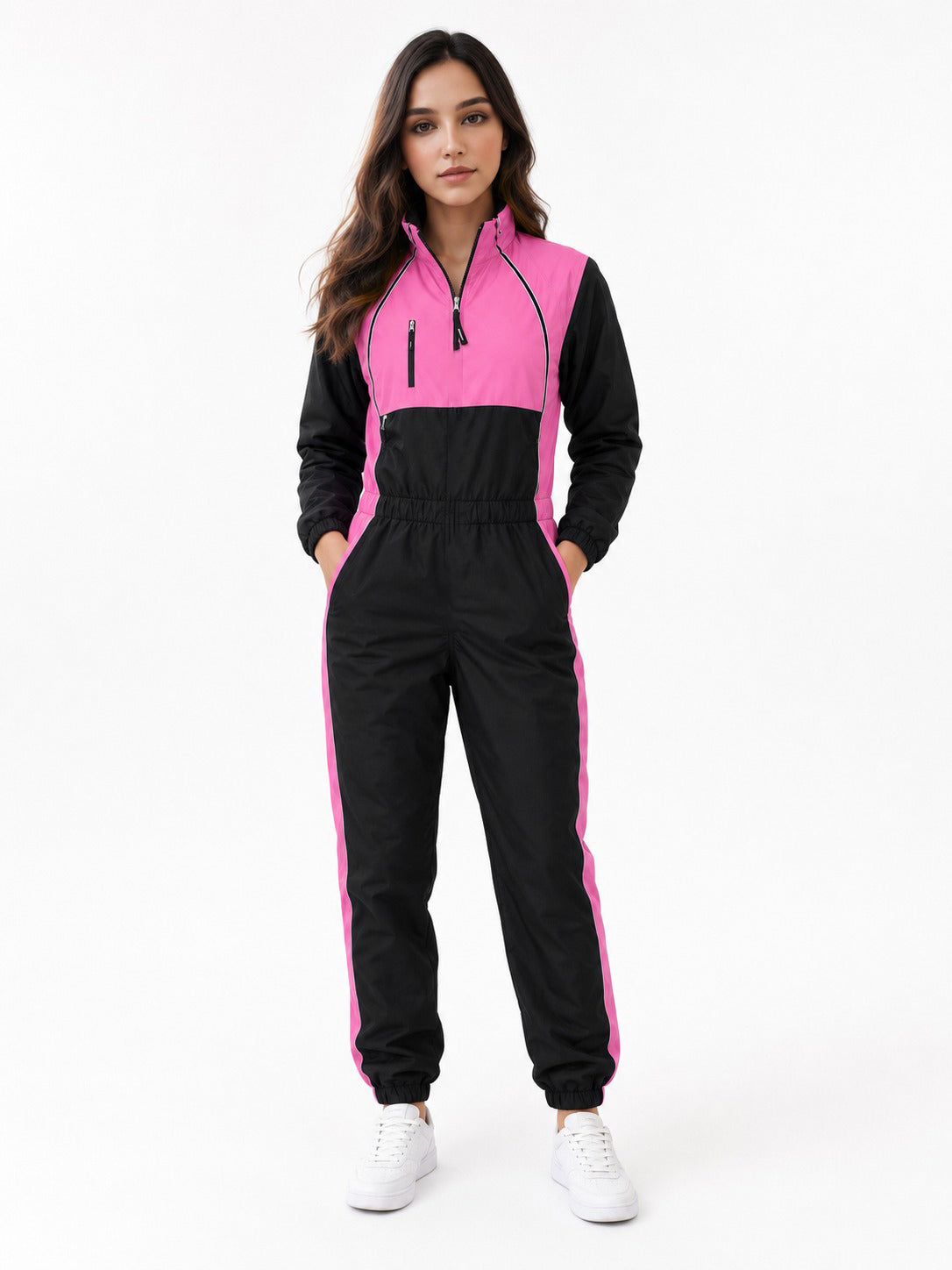 Skyex Paragliding Stylish pink and  Black Suit De-08