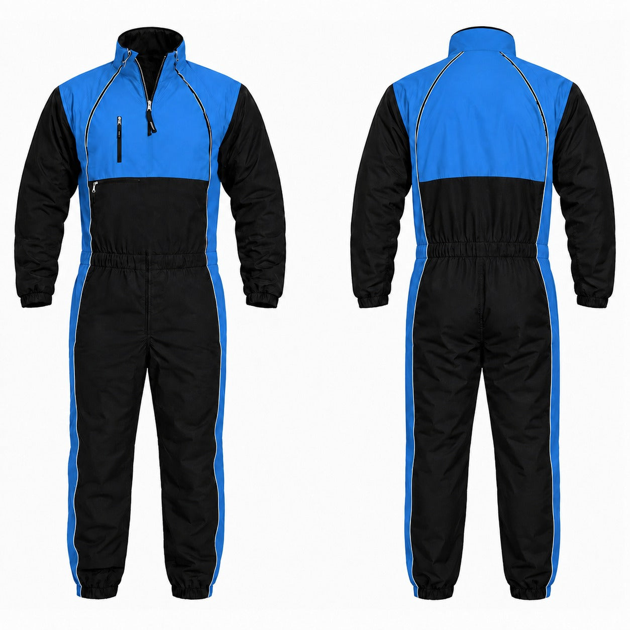 Skyex Paragliding Stylish Blue and  Black Suit De-08