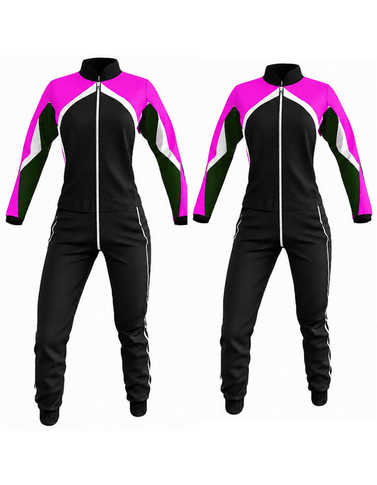 Premium Design Black and Pink Skydiving Women Suit-09