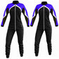 Freely Skydiving Black and Blue suit for women Skyexsuits