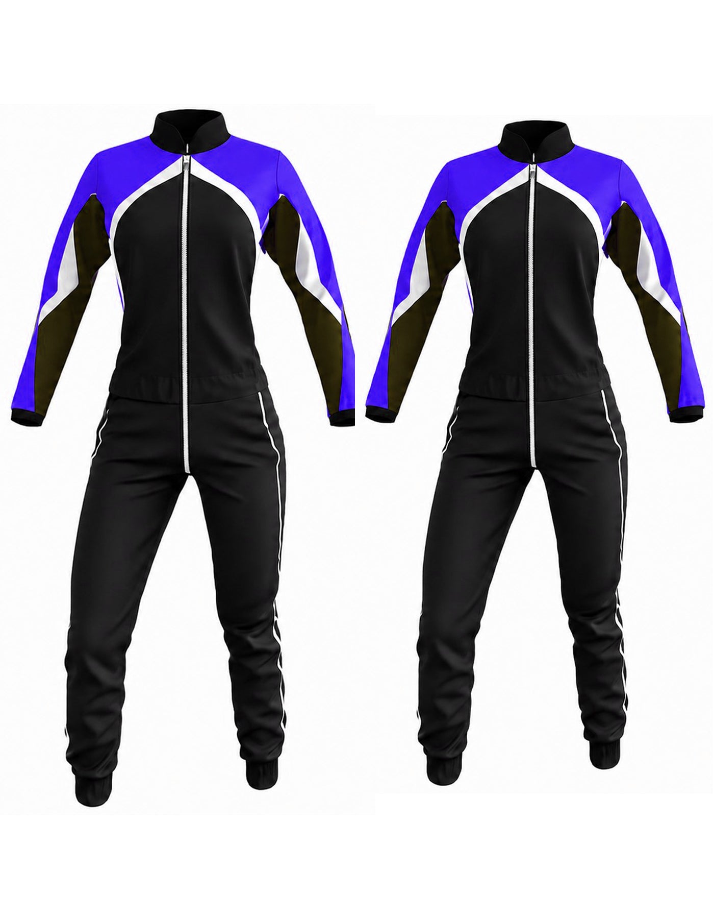 Freely Skydiving Black and Blue suit for women Skyexsuits